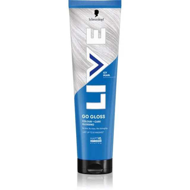 Schwarzkopf LIVE Go Gloss vyživující tónovací maska na vlasy odstín Icy Pearl 150 ml