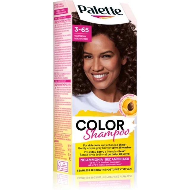 Schwarzkopf Palette Color Shampoo tónovací šampon odstín 3-65 Velvet Brown 50 ml