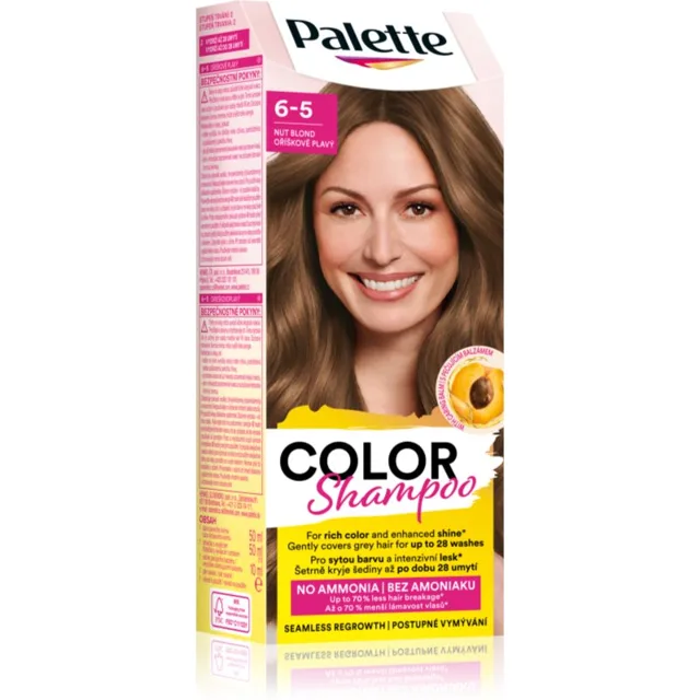 Schwarzkopf Palette Color Shampoo tónovací šampon odstín 6-5 Nut Blond 50 ml