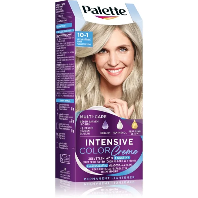Schwarzkopf Palette Intensive Color Creme permanentní barva na vlasy odstín 10-1 (C10) Frosty Silver Blonde 1 ks