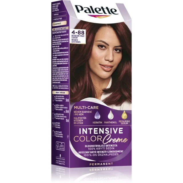 Schwarzkopf Palette Intensive Color Creme permanentní barva na vlasy odstín 4-88 (RF3) Intensive Dark Red 1 ks