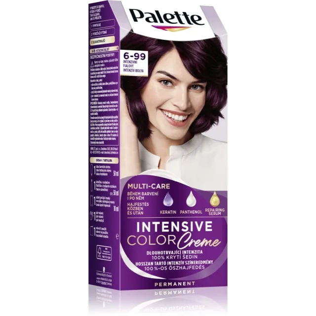 Schwarzkopf Palette Intensive Color Creme permanentní barva na vlasy odstín 6-99 (V5) Intense Violet 1 ks