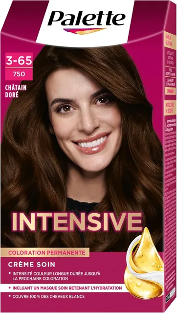 Schwarzkopf Palette INTENSIVE permanentní barva na vlasy 3-65 750 Golden Kaštan