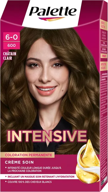 Schwarzkopf Palette INTENSIVE permanentní barva na vlasy 6-0 600 Světle hnědá