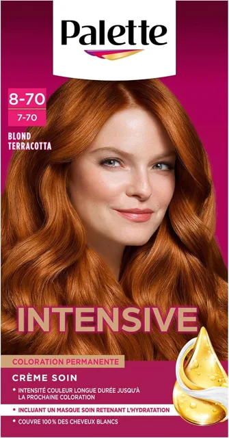 Schwarzkopf Palette INTENSIVE permanentní barva na vlasy  8-70 Terracotta Blonde
