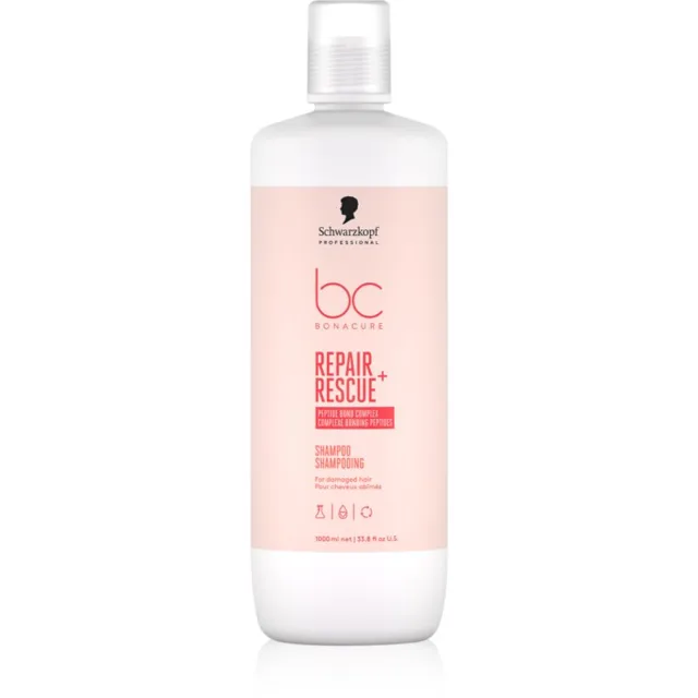 Schwarzkopf Professional BC Bonacure Repair Rescue+ pečující šampon pro poškozené vlasy 1000 ml
