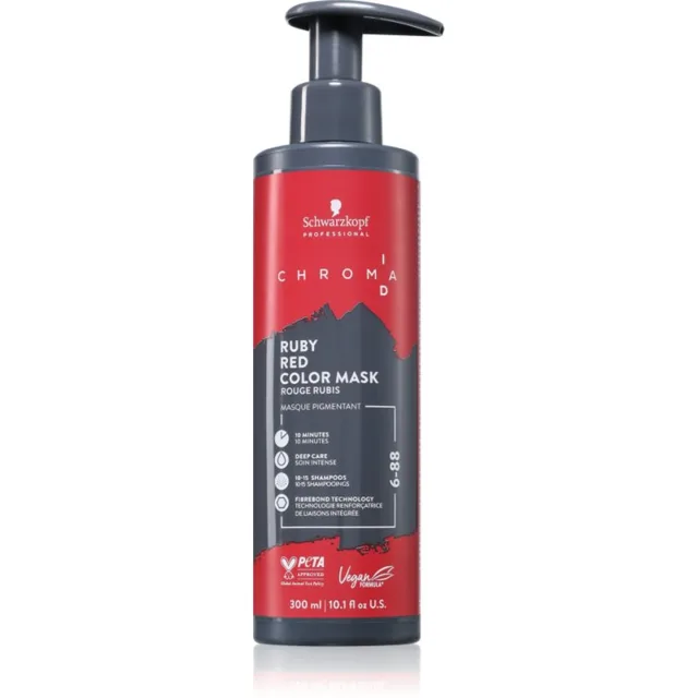Schwarzkopf Professional Chroma ID Color Mask intenzivní barvicí maska na vlasy odstín 6-88 Ruby Red 300 ml