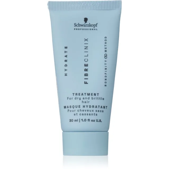 Schwarzkopf Professional Fibre Clinix Hydrate Treatment intenzivní hydratační maska pro suché a křehké vlasy 30 ml