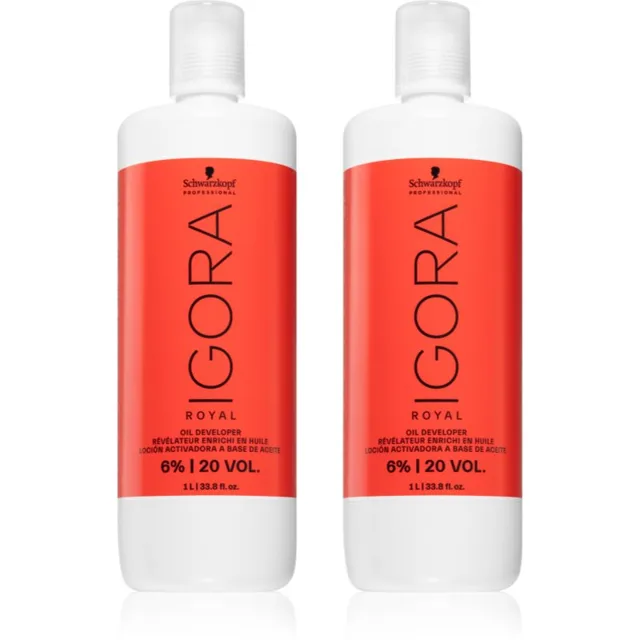 Schwarzkopf Professional IGORA Royal Oil Developer sada při barvení vlasů