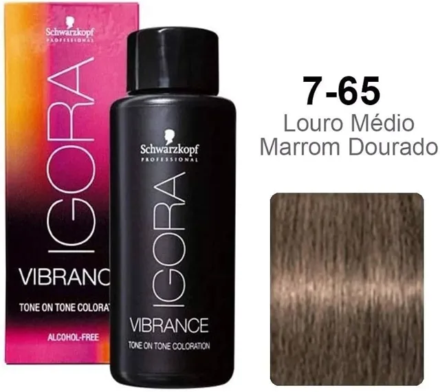 Schwarzkopf Professional Igora VIBRANCE 60 ml - 7-65 středně kaštanová zlatá blond