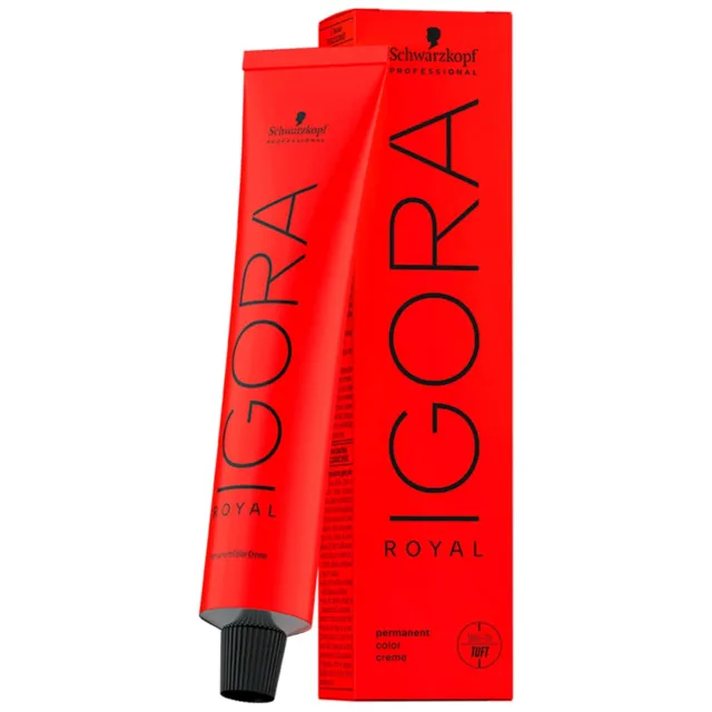 Schwarzkopf Schwarzkopf, Igora Royal, barva na vlasy, odstín 3-0 Tmavě hnědá , 60 ml-poškozená krabice
