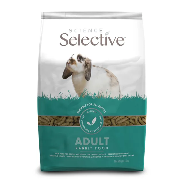 Science Selective Krmivo pro dospělé králíky - výhodné balení: 2 x 3 kg