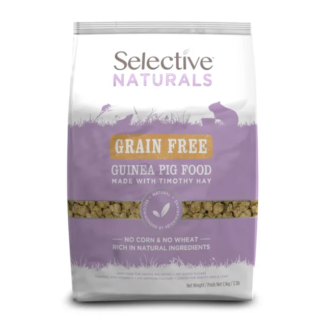 Science Selective Naturals Grain Free krmivo pro morčata - Výhodné balení: 2 x 1,5 kg