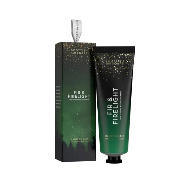 Scottish Fine Soaps Fir & Firelight krém na ruce v krabičce 75 ml