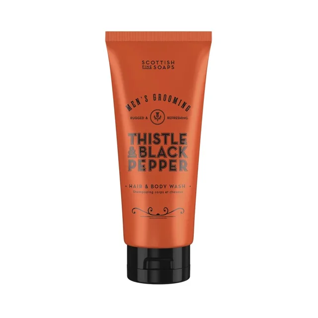 Scottish Fine Soaps Thistle and Black Pepper mycí gel na tělo a vlasy 200 ml