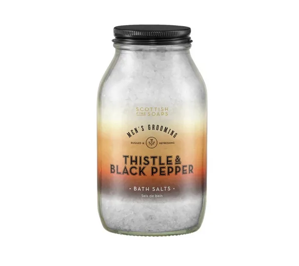 Scottish Fine Soaps Thistle and Black Pepper sůl do koupele 500g