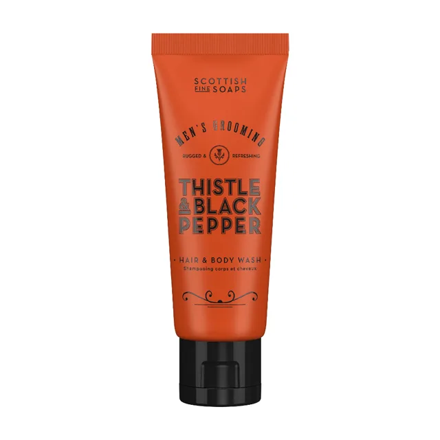 Scottish Fine Soaps Thistle & Black Pepper Sprchový gel na tělo i vlasy 75 ml
