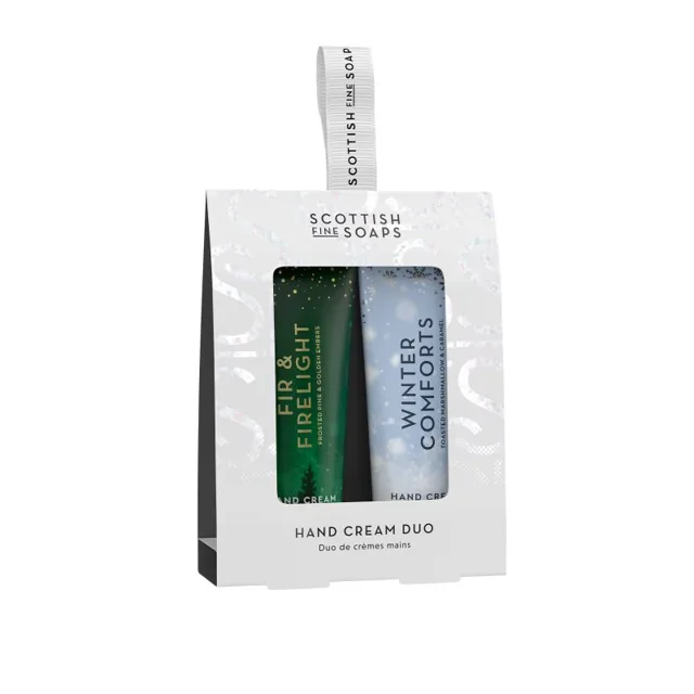 Scottish Fine Soaps Winter Comforts & Fir & Firelight dárková sada na ruce 2x30 ml