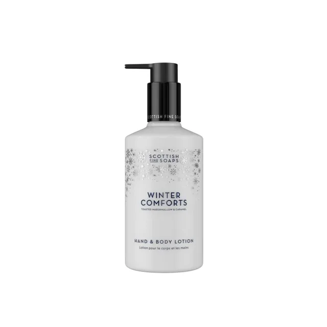 Scottish Fine Soaps Winter Comforts hydratační mléko na ruce a tělo vůně Toasted Marshmallow & Caramel 300 ml