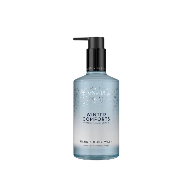 Scottish Fine Soaps Winter Comforts sprchový gel na ruce a tělo vůně Toasted Marshmallow & Caramel 300 ml