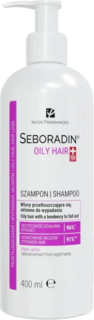 SEBORADIN Šampon na mastné vlasy 400 ml-(poškozený aplikátor)