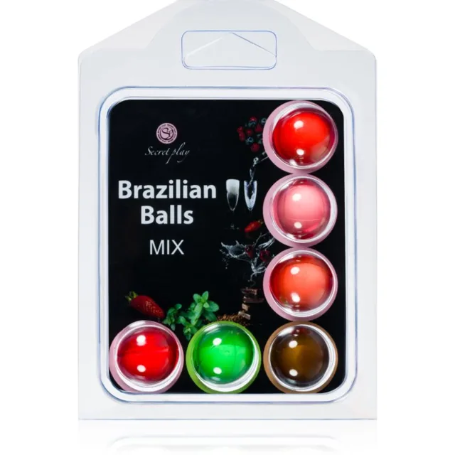 Secret play Brazilian Mix 6 Balls set masážní olej 24 g
