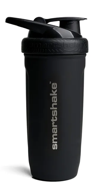 Šejkr SmartShake Reforce Stainless Steel, Černý, 900 ml