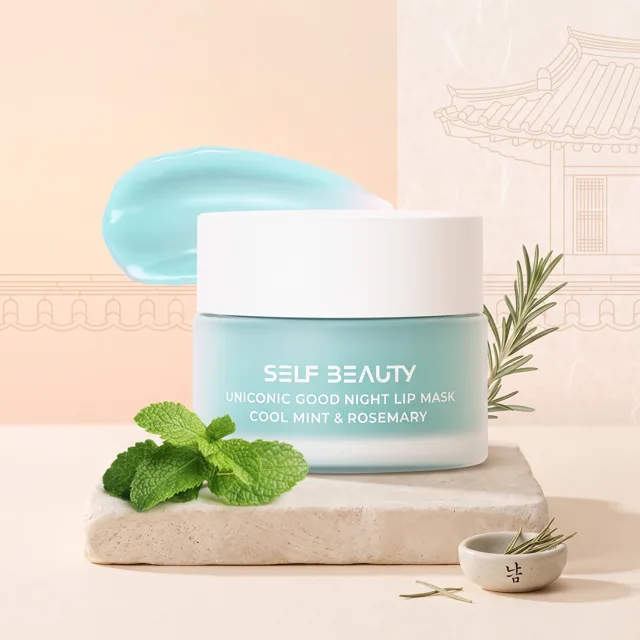 SELF BEAUTY - Uniconic Good Night Lip Mask Cool Mint & Rosemary - Noční maska na rty s chladivou mátou a rozmarýnem - 14,5g