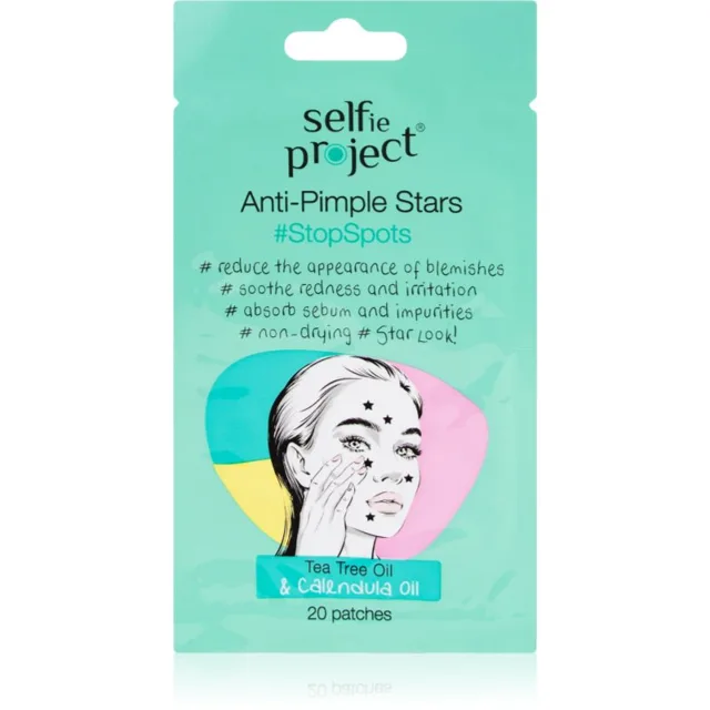 Selfie Project Anti-Pimple Stars náplasti na problematickou pleť s Tea Tree oil 20 ks