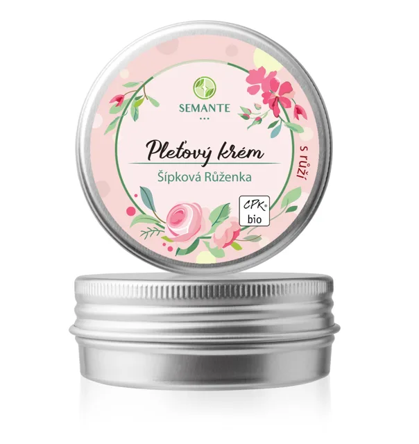Semante Hydratační pleťový krém s růží Šípková Růženka BIO 50 ml