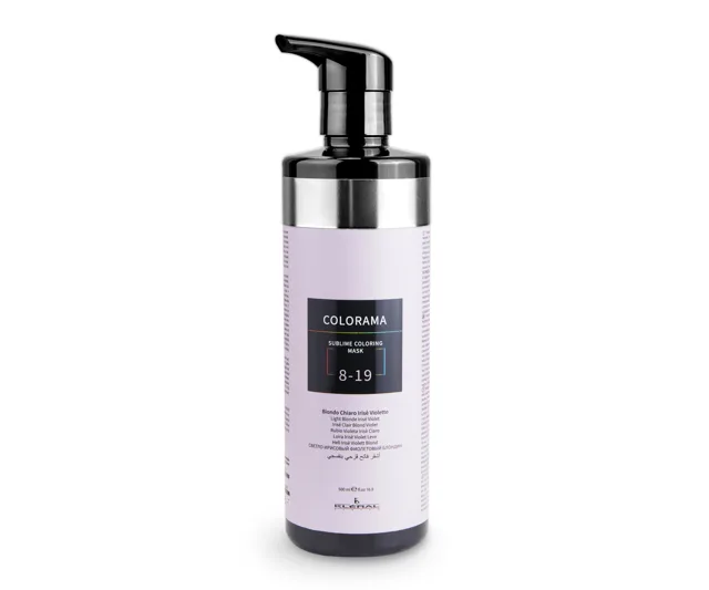 Semi-permanentní regenerační maska Kléral System Colorama 8.19 - 500 ml, světlá Irisé fialová blond (CM8.19) + dárek zdarma