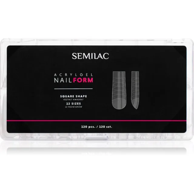 Semilac Accessories Acrylgel Nail Form šablony na nehty typ Square 120 ks