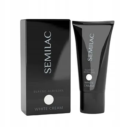 Semilac Acrylgel Double Flex bílý krém 30 g