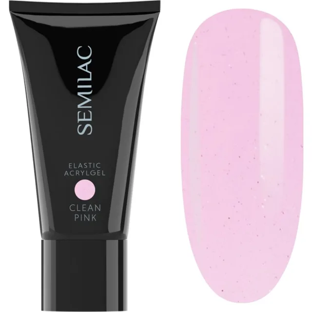 Semilac Elastic Acrylgel akrylátový gel na nehty odstín Clean Pink 30 g