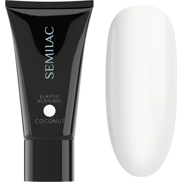 Semilac Elastic Acrylgel akrylátový gel na nehty odstín Coconut 30 g