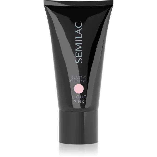 Semilac Elastic Acrylgel akrylátový gel na nehty odstín Light Pink 30 g