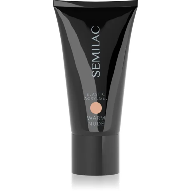 Semilac Elastic Acrylgel akrylátový gel na nehty odstín Warm Nude 30 g