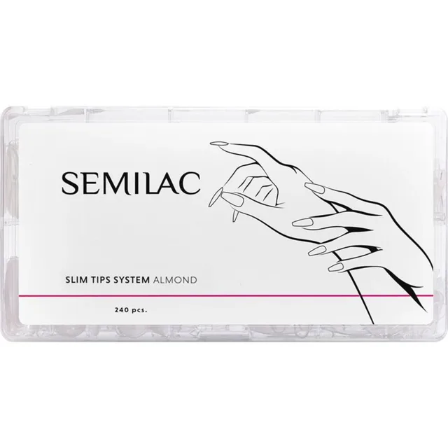 Semilac Slim Tips System umělé nehty typ 240 ks