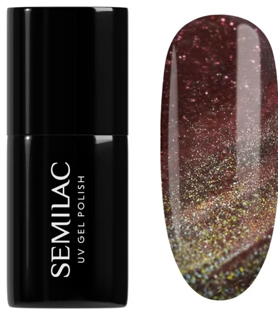 Semilac UV gelový lak 824 Digital Red, 7ml