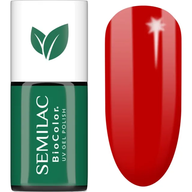 Semilac UV Hybrid BioColor gelový lak na nehty s použitím UV/LED lampy odstín 719 Red Cranberries 7 ml