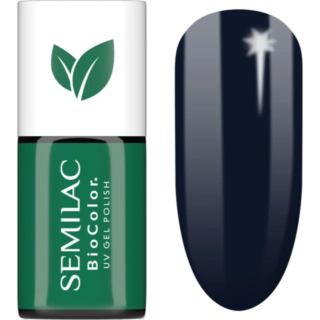 Semilac UV Hybrid BioColor gelový lak na nehty s použitím UV/LED lampy odstín 725 Dark Berry 7 ml