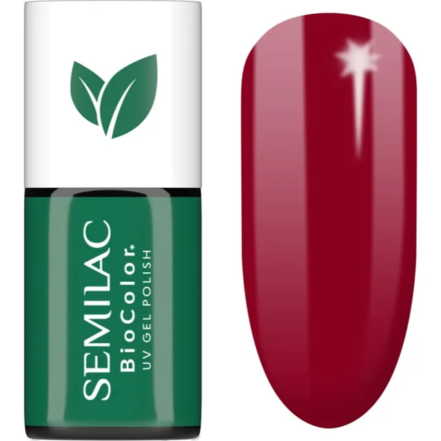 Semilac UV Hybrid BioColor gelový lak na nehty s použitím UV/LED lampy odstín 729 Dark Cherry 7 ml