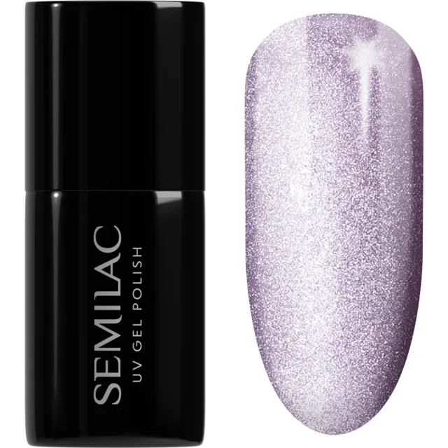 Semilac UV Hybrid Gloss GALA gelový lak na nehty s použitím UV/LED lampy odstín 664 Lilac Gloss 7 ml