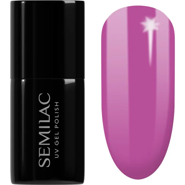 Semilac UV Hybrid Pastel Neons gelový lak na nehty s použitím UV/LED lampy odstín 601 Neon Pink Punch 7 ml