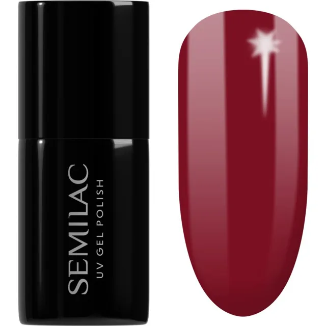 Semilac UV Hybrid Winter Collection gelový lak na nehty s použitím UV/LED lampy odstín 592 Jelly Cherry 7 ml