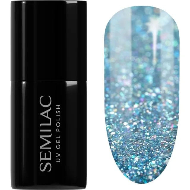 Semilac UV Hybrid Winter Collection gelový lak na nehty s použitím UV/LED lampy odstín 610 Frosty Christmas 7 ml