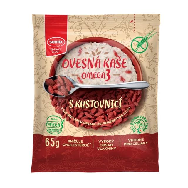 SEMIX Ovesná kaše omega3 S kustovnicí bez lepku 65 g