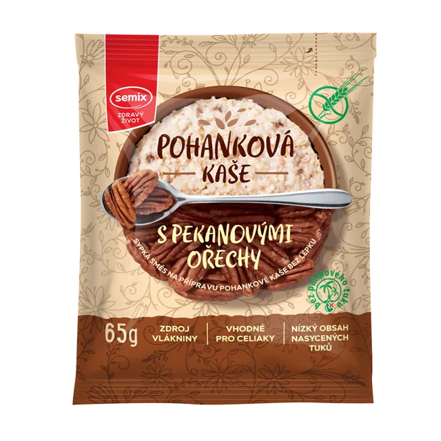 SEMIX Pohanková kaše s pekanovými ořechy bez lepku 65 g