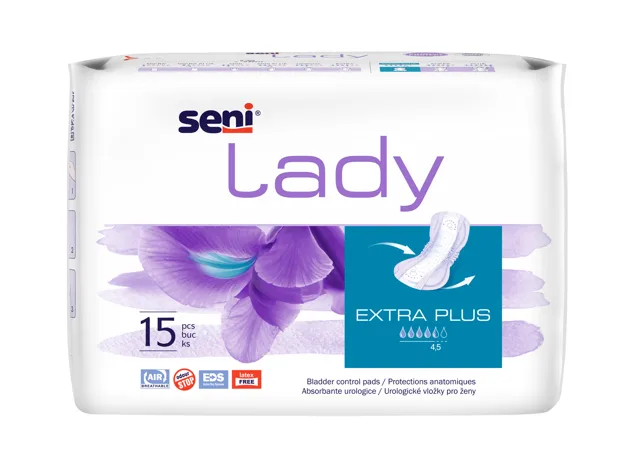Seni Lady Extra Plus vložky absorpční pro ženy,15x33cm, savost 590ml, 1