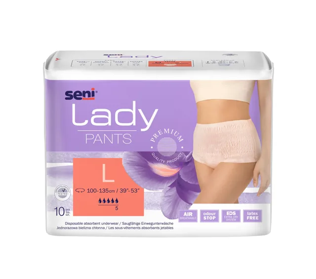 Seni Lady Pants inkon.plenkové kalhotky L 10 ks